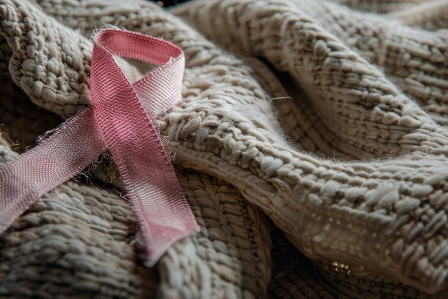 Blanket with Cancer Ribbon in Pam Rumley's World