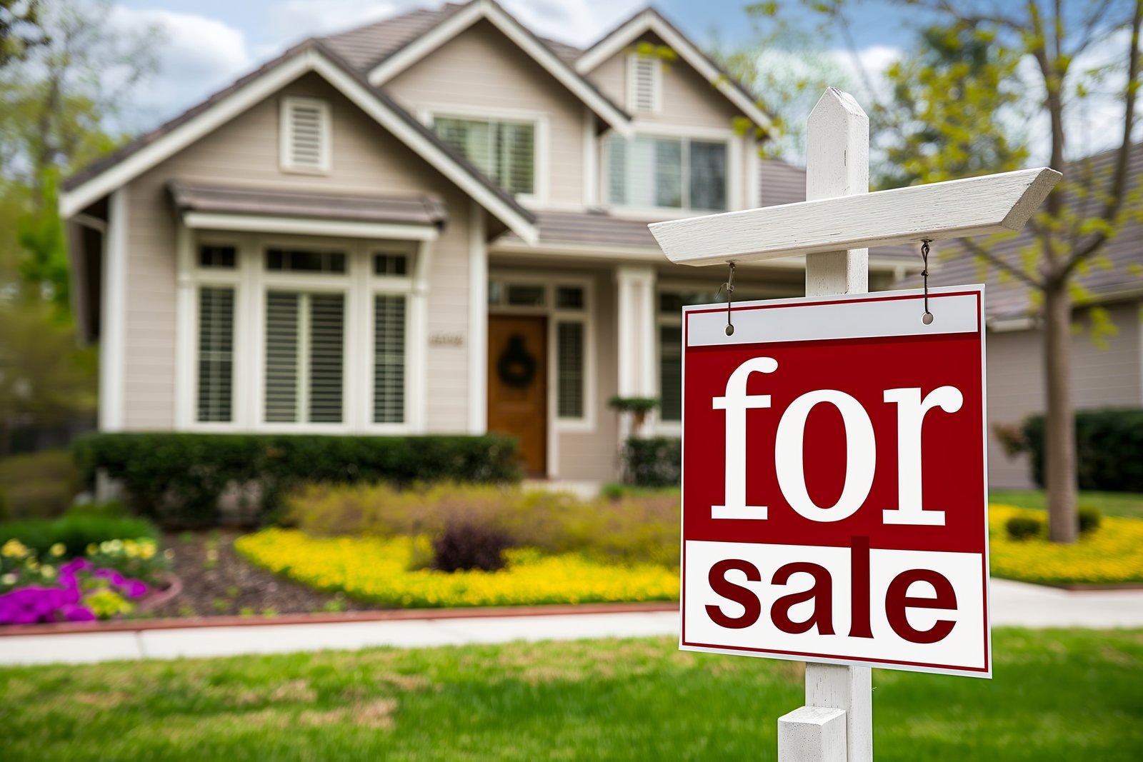 Home with a 'For Sale' sign in the yard in Pam Rumley's World