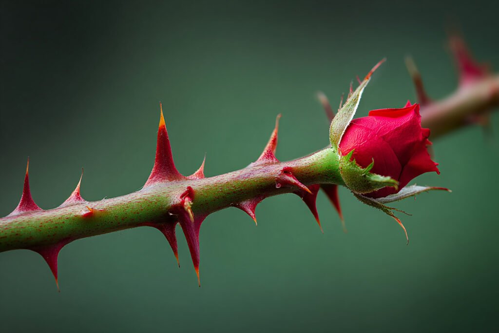 Rose thorns to deter criminals to improve senior safety at home