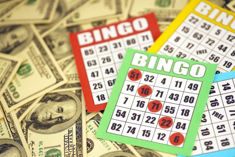 Photo showing Bingo cards and money relating to spending Time with Grandchildren