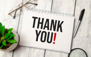 Thank you note