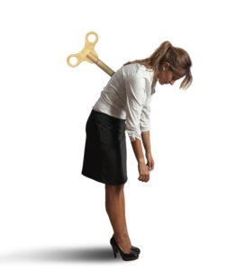 Woman with fatigue caused by iodine deficiency