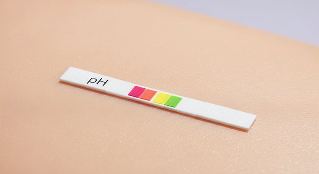 Photo of a pH Balance strip relating to why pH balance matters for senior health