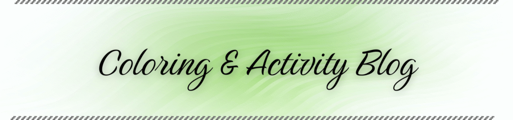 Pam Rumley's World Coloring & Activity Blog Header