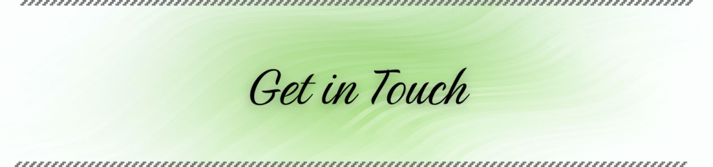 Pam Rumley's World Get in Touch Header