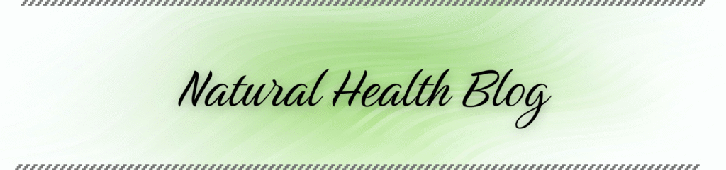 Pam Rumley's World Natural Health Blog Header