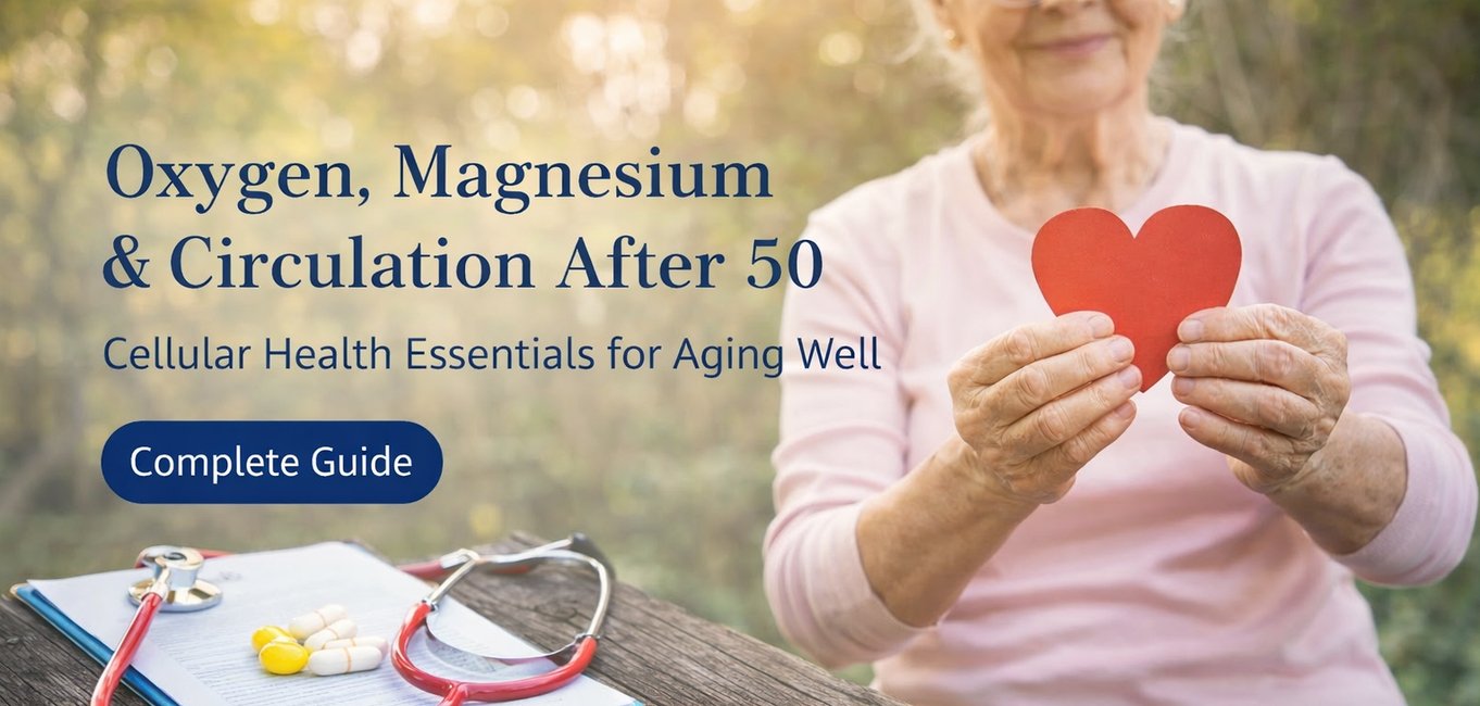 Oxygen, Magnesiu & Circulation After 50: Cellular Health Essentials for Aging Well - Complete Guide